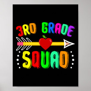 Poster Esquadrão da 3ª Série de Volta às Aulas Professor 