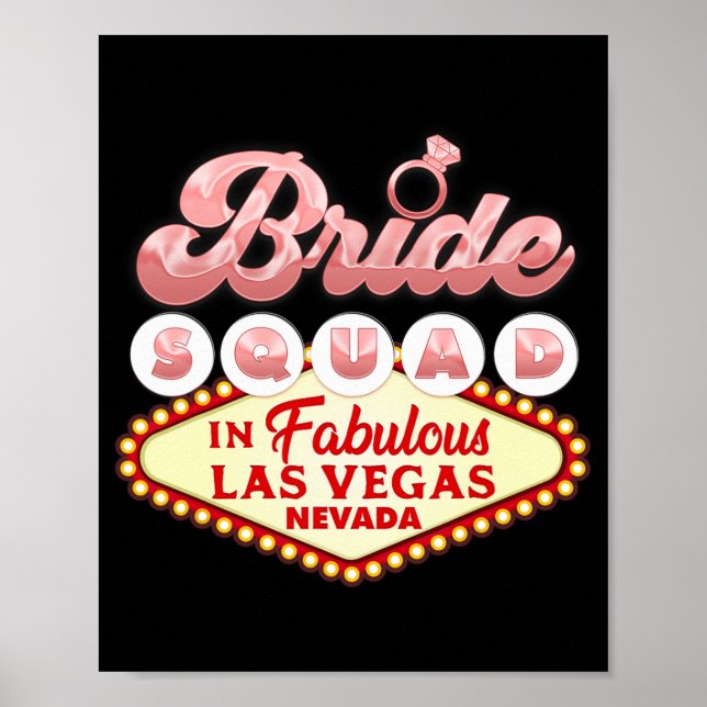 Poster Esquadrão Da Noiva De Las Vegas, Engraçado, Brides (Frente)
