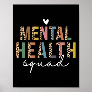Poster Esquadrão Da Saúde Termina A Saúde Mental Estigma