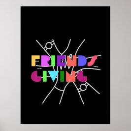 Poster Esquadrão de Ação de Amizade: Grata e Reunida