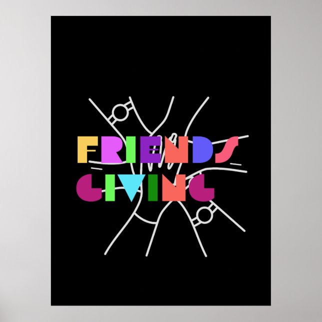 Poster Esquadrão de Ação de Amizade: Grata e Reunida (Frente)