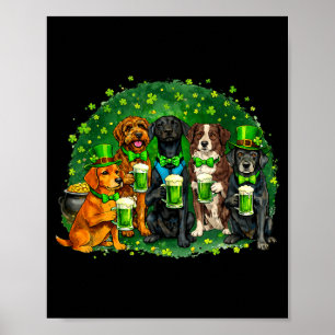Poster Esquadrão de Amantes de Cães do Dia de São Patríci