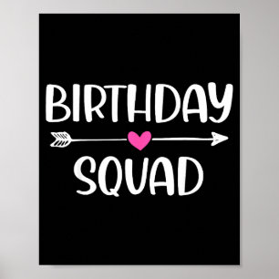 Poster Esquadrão de Aniversário Presente Engraçado Homens