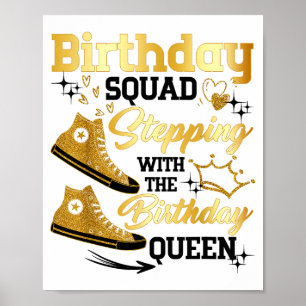 Poster Esquadrão de Aniversário Scute Ss Fofo Sss Caminha