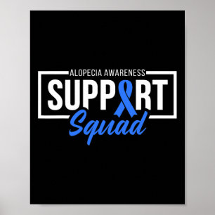 Poster Esquadrão de Apoio à Consciência Alopecia Visto Bl