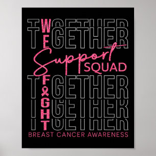 Poster Esquadrão De Apoio À Consciência Do Cancer Que Com