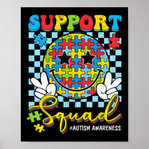 Poster Esquadrão de Apoio à Conscientização do Autismo Re
