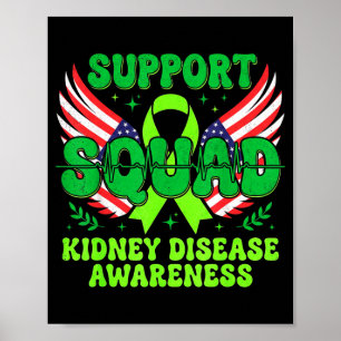 Poster Esquadrão de Apoio à Doença Renal Faixa Verde