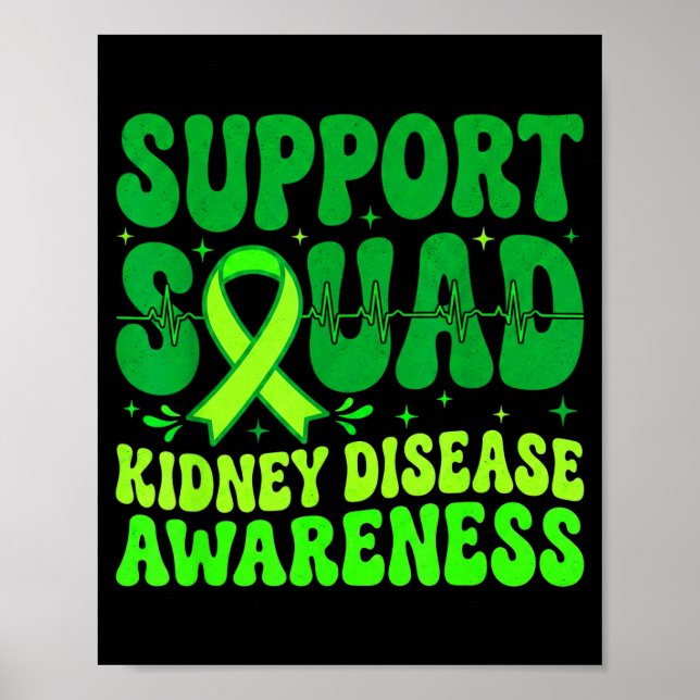 Poster Esquadrão de Apoio à Doença Renal Faixa Verde (Frente)