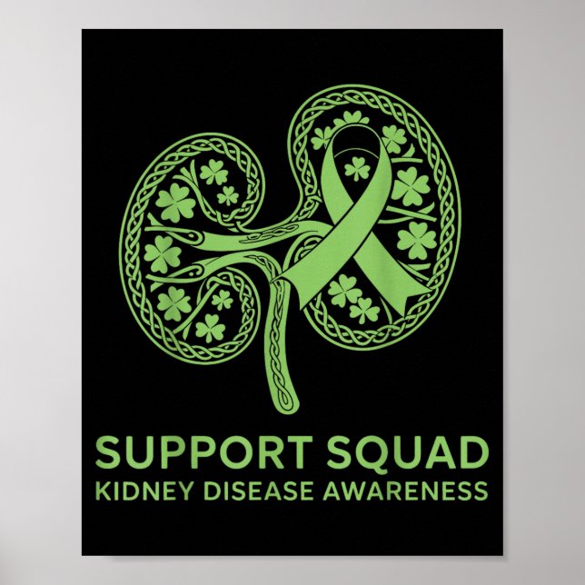 Poster Esquadrão de Apoio à Doença Renal Faixa Verde (Frente)