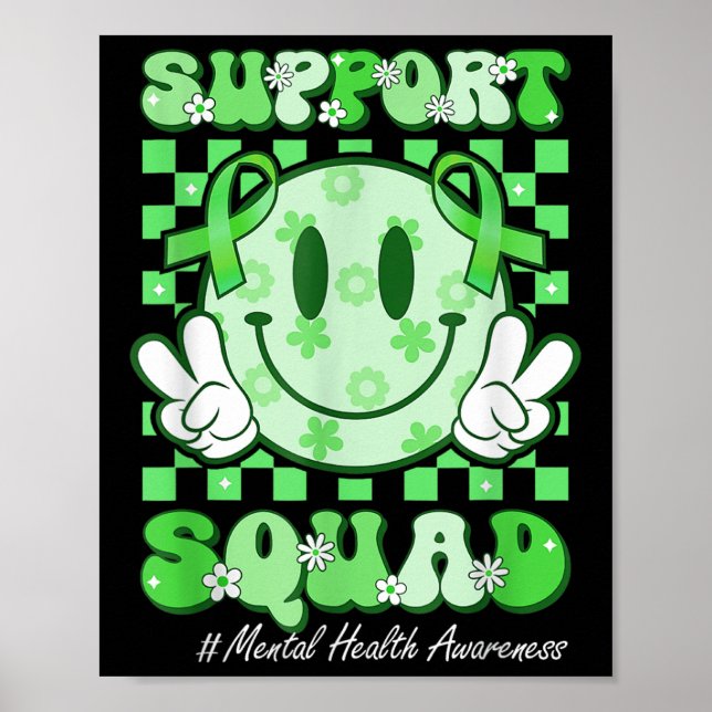 Poster Esquadrão de Apoio à Fita do Rosto Sorridente Cons (Frente)