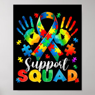 Poster Esquadrão de Apoio Conscientização do Autismo Famí