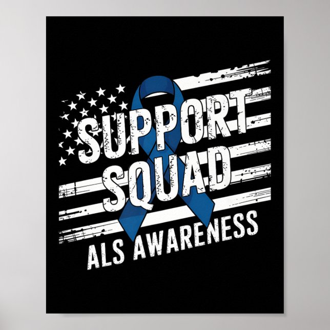 Poster Esquadrão de Apoio e Consciência Mês Americano Fla (Frente)