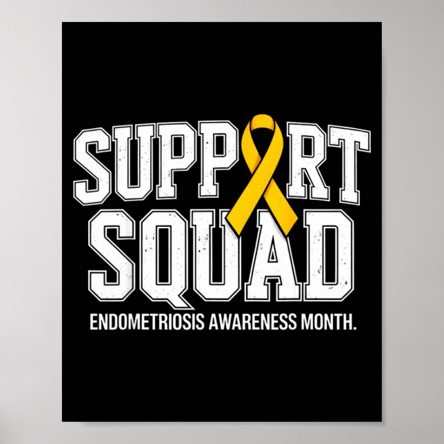 Poster Esquadrão de apoio mês de conscientização sobre en (Frente)