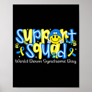 Poster Esquadrão de Apoio Sorriso Face Mundo Síndrome de