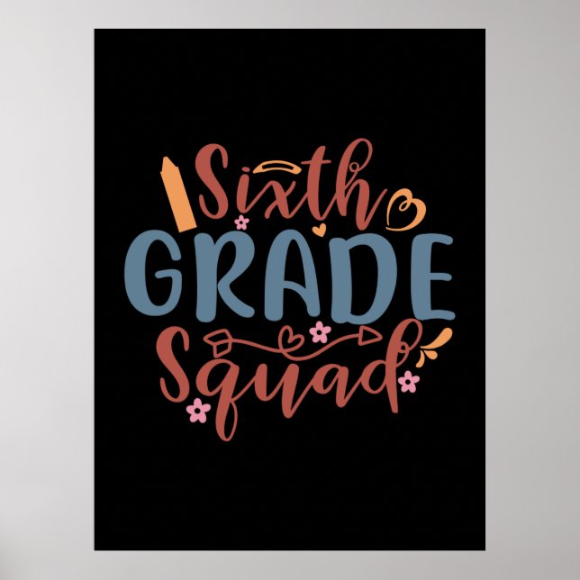 Poster Esquadrão de Arte do Professor do Sexto Grau (Frente)