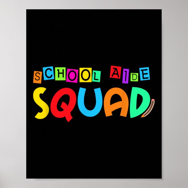Poster Esquadrão de Auxiliar Escolar Volta às Aulas Profe (Frente)
