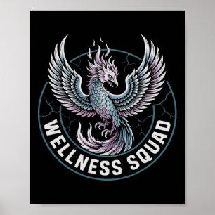 Poster Esquadrão de Bem-Estar Kawaii Esquadrão de Recuper