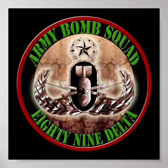 Poster Esquadrão de Bomba Mestre EOD #001 (Frente)