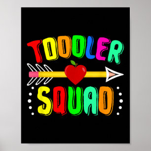 Poster Esquadrão de Criança Pré-escola De Volta à Escola