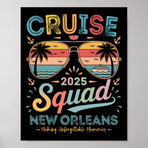 Poster Esquadrão de Cruzeiro 2025 Nova Orleans Grupo Fami