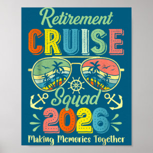 Poster Esquadrão de Cruzeiro de Aposentadoria Vintage 202