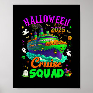 Poster Esquadrão de Cruzeiro de Halloween 2025 Cruzeiros 