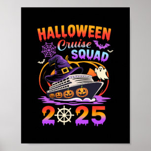 Poster Esquadrão de Cruzeiro de Halloween 2025 Vacação de