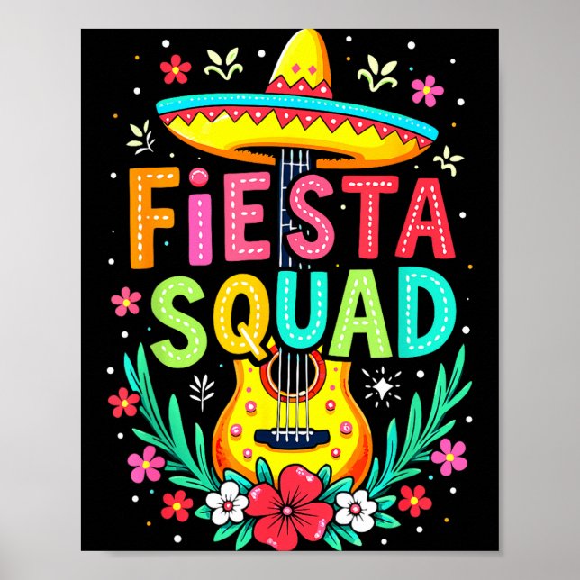 Poster Esquadrão de festa combinando cinco de maio festa  (Frente)