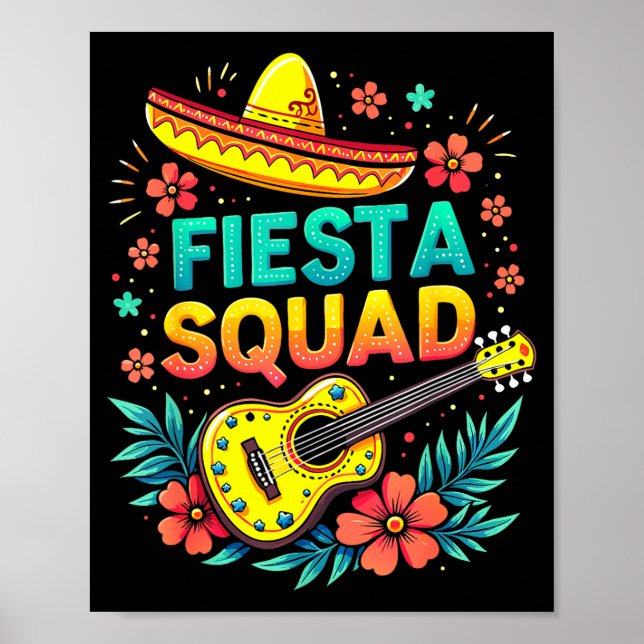 Poster Esquadrão de festa combinando cinco de maio festa  (Frente)