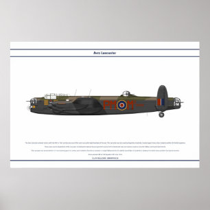 Póster Esquadrão de Lancaster BIII 103