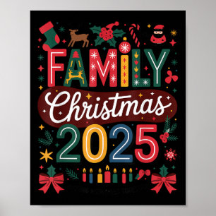 Poster Esquadrão de Natal da Família 2025 Elfo do Papai N