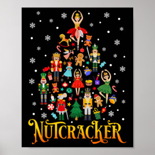 Poster Esquadrão de Natal Vintage do Quebra-Nozes Família