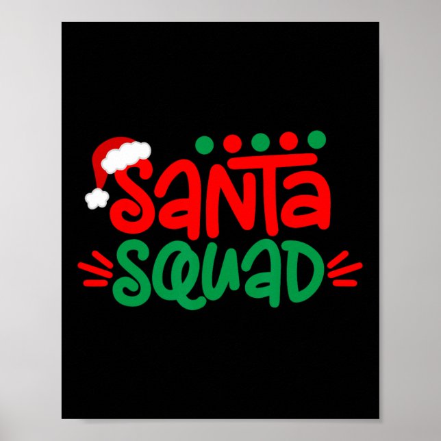 Poster Esquadrão de Papais noeis Xmas de Combinação da Fa (Frente)