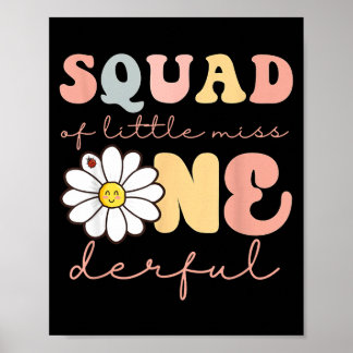 Poster Esquadrão de pequena senhorita onederful primeiro 