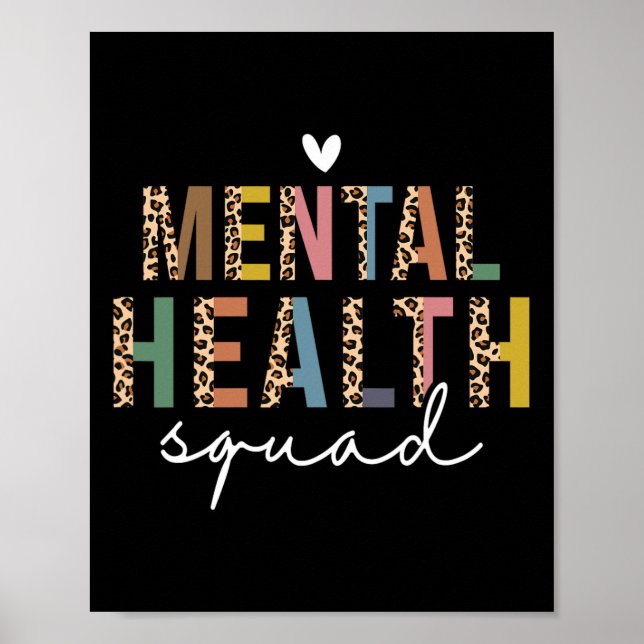 Poster Esquadrão De Saúde Mental Termina A Saúde Mental E (Frente)
