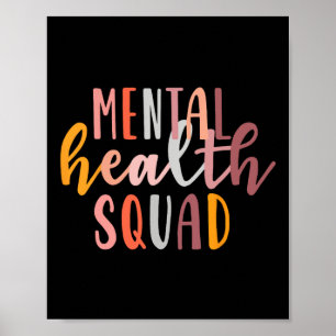 Poster Esquadrão De Saúde Mental Termina A Saúde Mental E