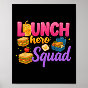 Poster Esquadrão de Senhoras do Almoço de Volta às Aulas