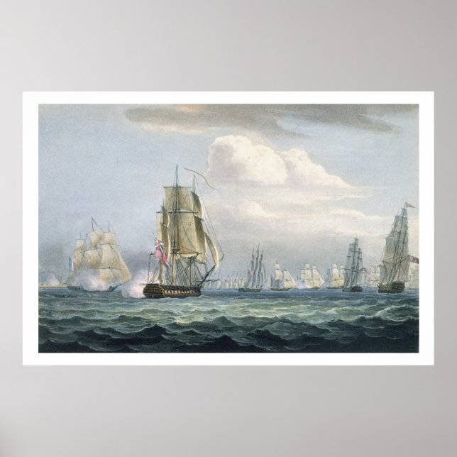 Póster Esquadrão de Sir Sidney Smith (1764-1840) que envo (Frente)