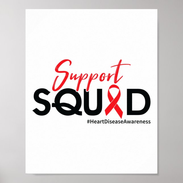Poster Esquadrão de Suporte - Consciência da Doença Cardí (Frente)