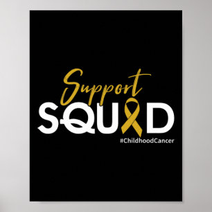 Poster Esquadrão de Suporte - Consciência do Cancer na In