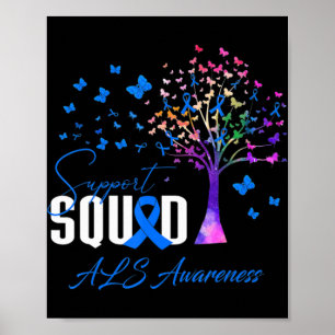 Poster Esquadrão De Suporte Para Sensibilização Do Als