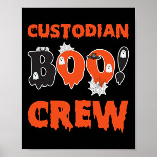 Poster Esquadrão de Zelador Escola Boo Tripulação Zelador
