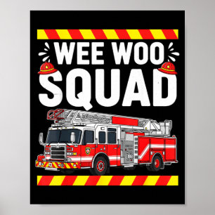 Poster Esquadrão Divertido Wee Woo Departamento de Bombei