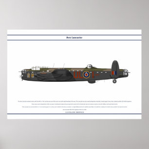 Póster Esquadrão do BI 576 de Lancaster