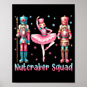Poster Esquadrão do Quebra-Nozes Ballet Dança Feliz Natal