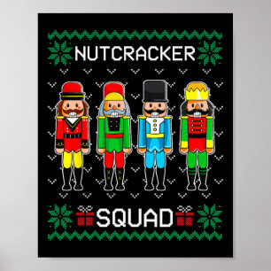 Poster Esquadrão do Quebra-Nozes Dança de Natal Correspon
