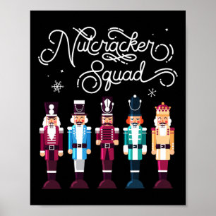 Poster Esquadrão do Quebra-Nozes Feriado Natal Meninos Me