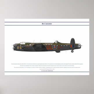 Póster Esquadrão Lancaster BI 576