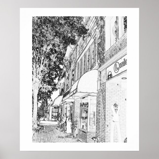 Poster Esquadrão Marietta Compra Cidade Pequena na Praça  (Frente)